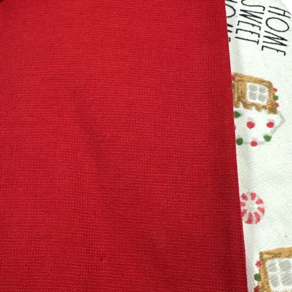 NEW Rae Dunn HOME SWEET HOME Gingerbread House Christmas Kitchen Towel Set/3